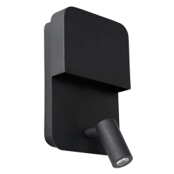 Kinkiet BOXER LED 3000K With USB charging point czarny 79200/08/30 Lucide - zdjęcie dodatkowe 1